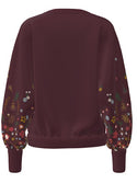 ONLY ONLBROOKE Flower Sweatshirt | Women’s Pullover – Borderland Muff