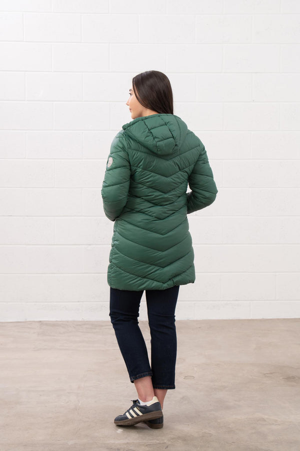 Lighthouse Laurel Ladies Coat | Warm Mid-Length Padded Jacket – Borderland Muff