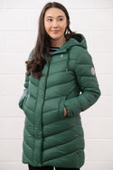 Lighthouse Laurel Ladies Coat | Warm Mid-Length Padded Jacket – Borderland Muff