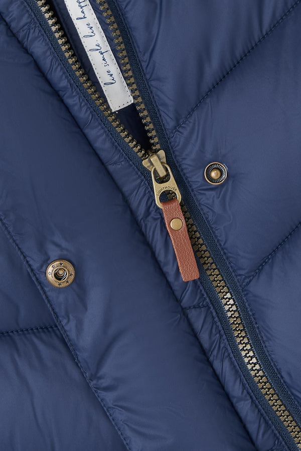 Lighthouse Laurel Ladies Coat | Warm Mid-Length Padded Jacket – Borderland Muff