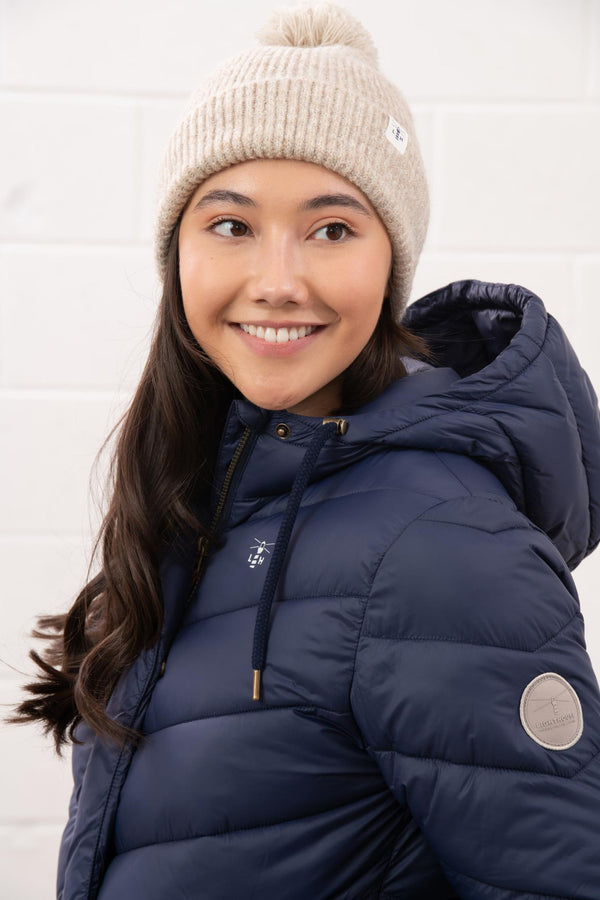 Lighthouse Laurel Ladies Coat | Warm Mid-Length Padded Jacket – Borderland Muff