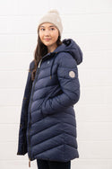 Lighthouse Laurel Ladies Coat | Warm Mid-Length Padded Jacket – Borderland Muff