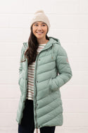 Lighthouse Laurel Ladies Coat | Warm Mid-Length Padded Jacket – Borderland Muff