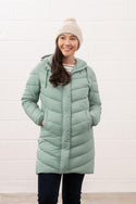 Lighthouse Laurel Ladies Coat | Warm Mid-Length Padded Jacket – Borderland Muff