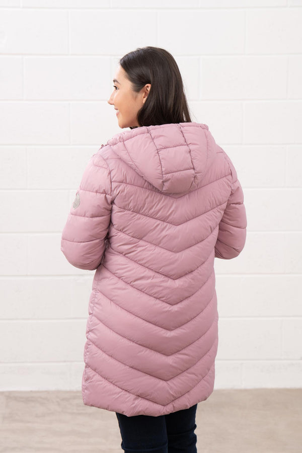 Lighthouse Laurel Ladies Coat | Warm Mid-Length Padded Jacket – Borderland Muff