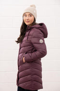 Lighthouse Laurel Ladies Coat | Warm Mid-Length Padded Jacket – Borderland Muff