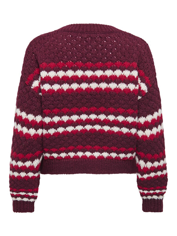 JDY Celeste Striped Pullover | Women’s Knit Jumper – Borderland Muff