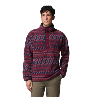 Buy burgundy Columbia Helvetia II Printed Half Snap Fleece | Men’s Pullover – Borderland Muff