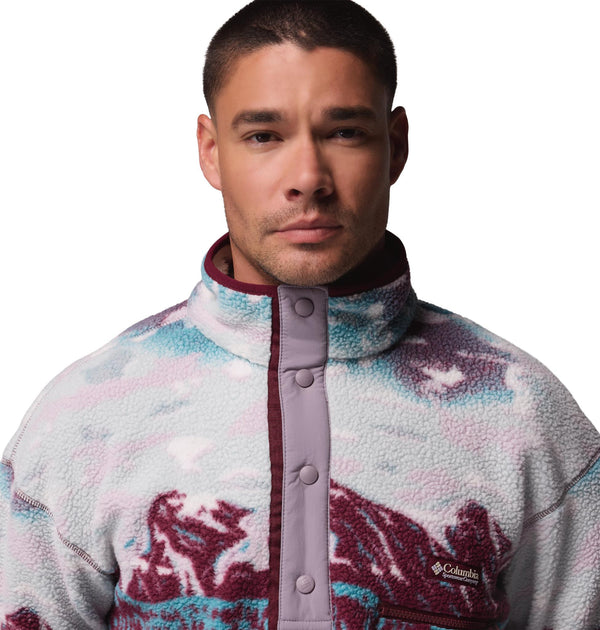 Columbia Helvetia II Printed Half Snap Fleece | Men’s Pullover – Borderland Muff