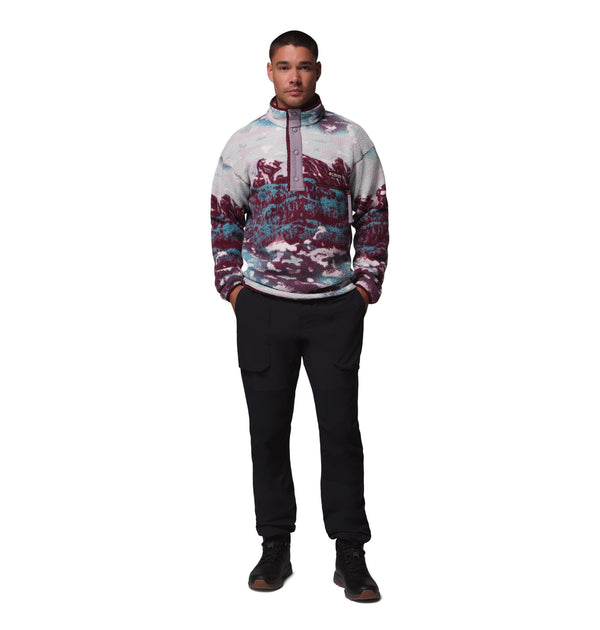 Columbia Helvetia II Printed Half Snap Fleece | Men’s Pullover – Borderland Muff