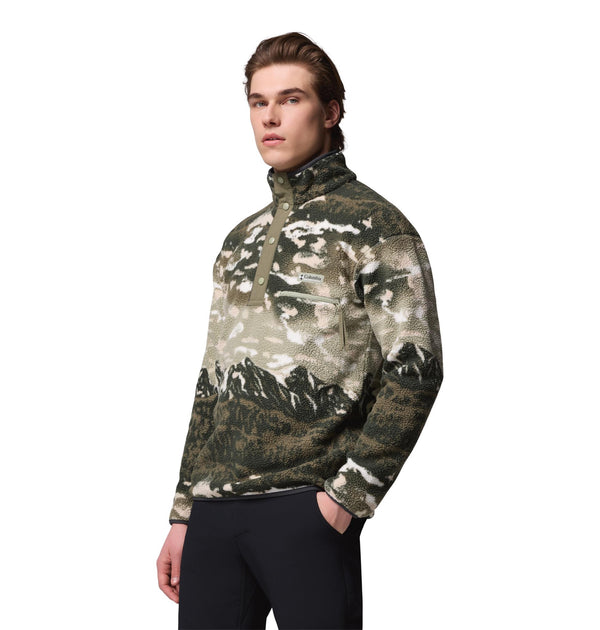 Columbia Helvetia II Printed Half Snap Fleece | Men’s Pullover – Borderland Muff