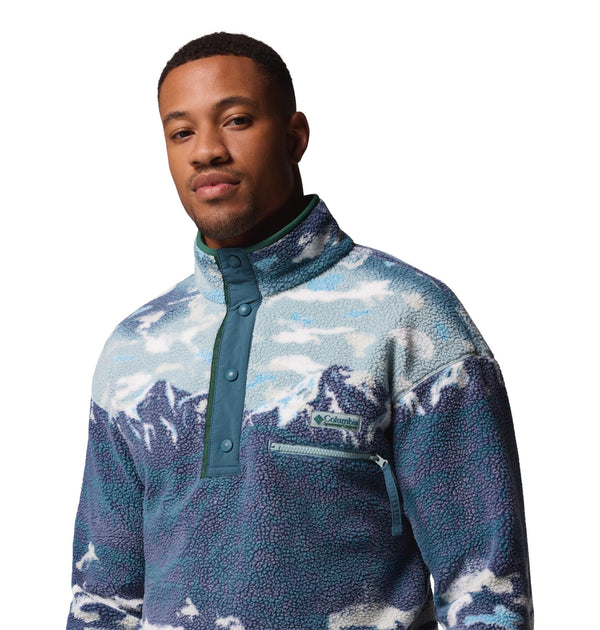 Columbia Helvetia II Printed Half Snap Fleece | Men’s Pullover – Borderland Muff