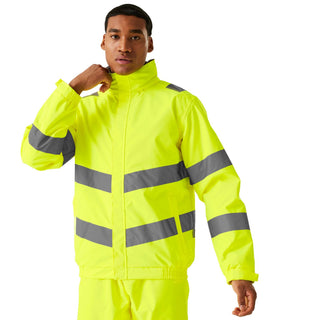 Buy hiviz-yellow Regatta TRW457 Hi-Vis Pro Contract Dover Jacket | Class 3 Workwear – Borderland Muff