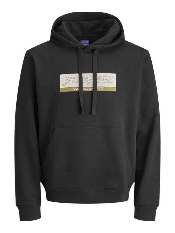 Jack & Jones JORINWOOD Block Branding Sweat Hoodie | Men’s Organic Cotton Hoodie