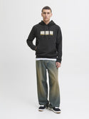 Jack & Jones JORINWOOD Block Branding Sweat Hoodie | Men’s Organic Cotton Hoodie