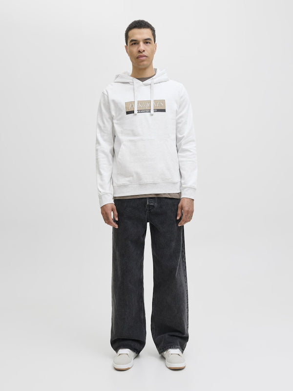 Jack & Jones JORINWOOD Block Branding Sweat Hoodie | Men’s Organic Cotton Hoodie