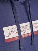 Jack & Jones JORINWOOD Block Branding Sweat Hoodie | Men’s Organic Cotton Hoodie