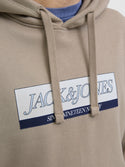 Jack & Jones JORINWOOD Block Branding Sweat Hoodie | Men’s Organic Cotton Hoodie