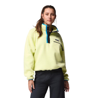 Buy lemon Columbia Ladies Helvetia II Cropped Half Snap Fleece | Women’s Sherpa – Borderland Muff