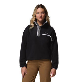 Buy black Columbia Ladies Helvetia II Cropped Half Snap Fleece | Women’s Sherpa – Borderland Muff