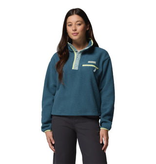 Buy blue Columbia Ladies Helvetia II Cropped Half Snap Fleece | Women’s Sherpa – Borderland Muff