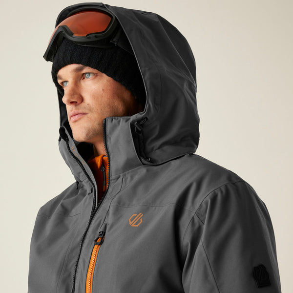Dare2b Edge III Men’s Ski Jacket | Iron Gate Waterproof Winter Coat – Borderland Muff