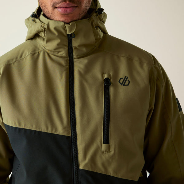 Dare2b Halfpipe III Men’s Ski Jacket | Olive Green Waterproof – Borderland Muff