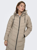 ONLY ONLJULIET LIFE Quilt Coat | Women’s Long Quilted Winter Jacket – Borderland Muff