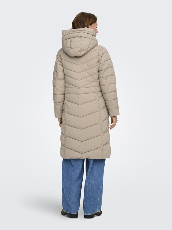 ONLY ONLJULIET LIFE Quilt Coat | Women’s Long Quilted Winter Jacket – Borderland Muff