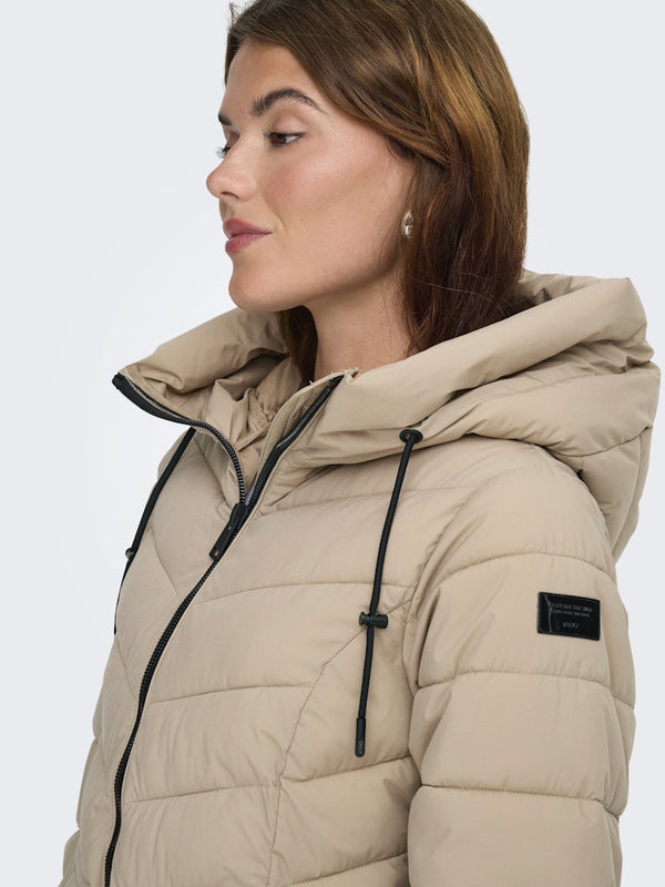 ONLY ONLJULIET LIFE Quilt Coat | Women’s Long Quilted Winter Jacket – Borderland Muff