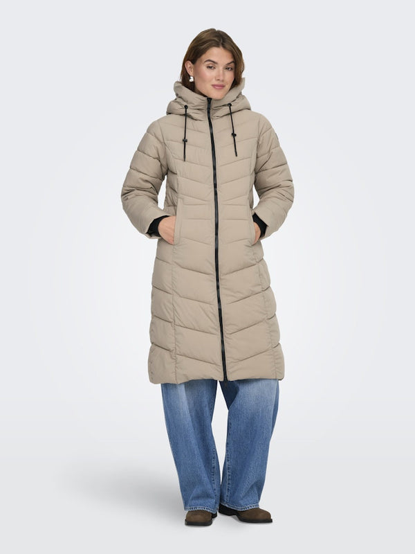 ONLY ONLJULIET LIFE Quilt Coat | Women’s Long Quilted Winter Jacket – Borderland Muff