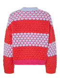 Pieces PCJANEL O-Neck Knit Pullover | Women’s Beetroot Purple Jumper – Borderland Muff