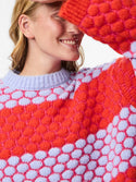 Pieces PCJANEL O-Neck Knit Pullover | Women’s Beetroot Purple Jumper – Borderland Muff