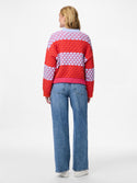 Pieces PCJANEL O-Neck Knit Pullover | Women’s Beetroot Purple Jumper – Borderland Muff