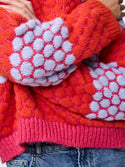 Pieces PCJANEL O-Neck Knit Pullover | Women’s Beetroot Purple Jumper – Borderland Muff