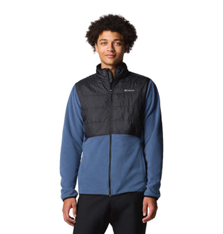 Buy dark-mountai Columbia Men’s Basin Butte II Full Zip Fleece | Omni-Heat Midlayer – Borderland Muff