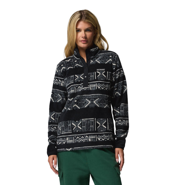 Columbia Benton Springs Printed Half Snap Ladies Fleece | Women’s Pullover – Borderland Muff