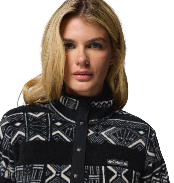 Columbia Benton Springs Printed Half Snap Ladies Fleece | Women’s Pullover – Borderland Muff