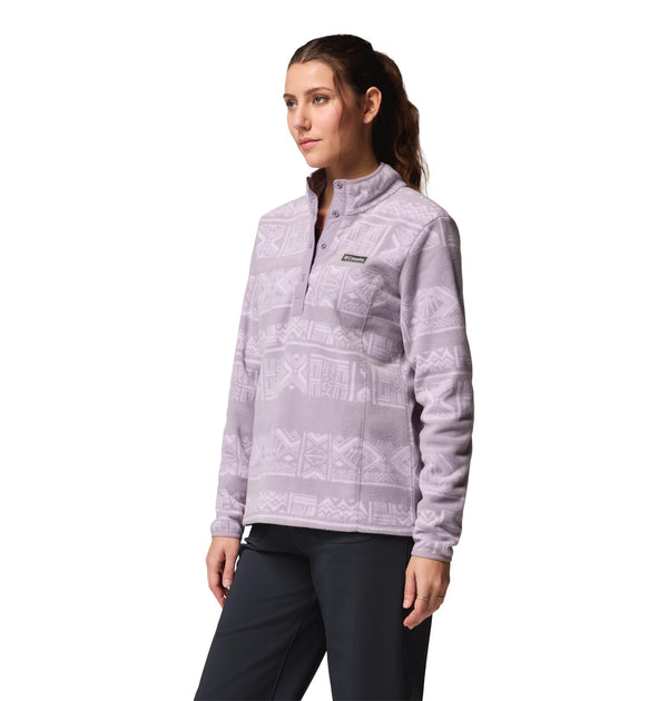 Columbia Benton Springs Printed Half Snap Ladies Fleece | Women’s Pullover – Borderland Muff