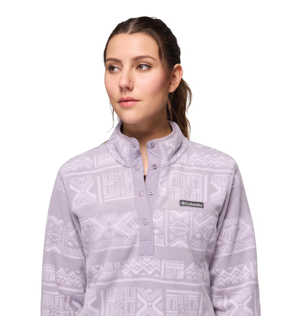 Columbia Benton Springs Printed Half Snap Ladies Fleece | Women’s Pullover – Borderland Muff