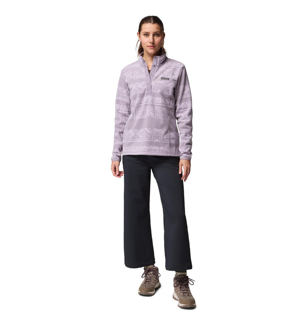 Columbia Benton Springs Printed Half Snap Ladies Fleece | Women’s Pullover – Borderland Muff