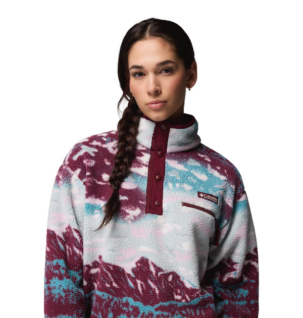 Columbia Ladies Helvetia II Printed Cropped Half Snap Fleece – Borderland Muff