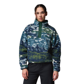 Columbia Ladies Helvetia II Printed Cropped Half Snap Fleece – Borderland Muff