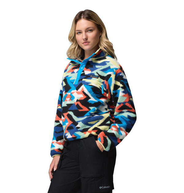 Columbia Ladies Helvetia II Printed Cropped Half Snap Fleece – Borderland Muff