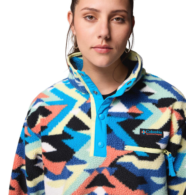Columbia Ladies Helvetia II Printed Cropped Half Snap Fleece – Borderland Muff