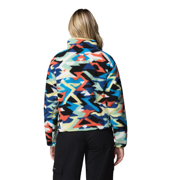 Columbia Ladies Helvetia II Printed Cropped Half Snap Fleece – Borderland Muff
