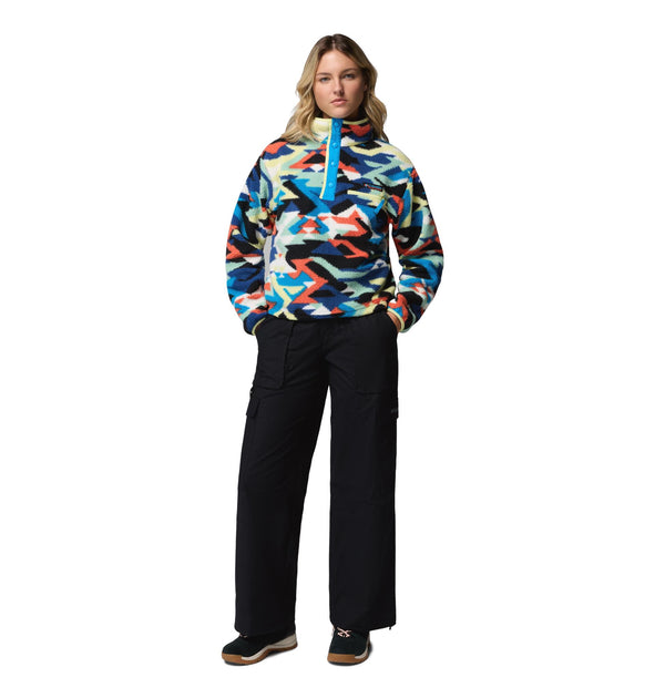 Columbia Ladies Helvetia II Printed Cropped Half Snap Fleece – Borderland Muff