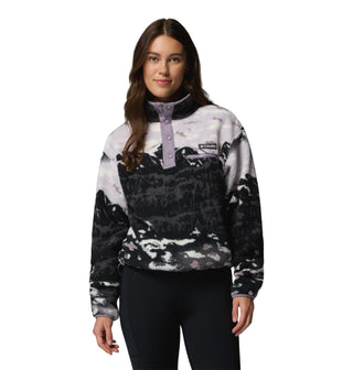 Columbia Ladies Helvetia II Printed Cropped Half Snap Fleece – Borderland Muff