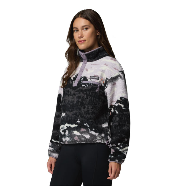 Columbia Ladies Helvetia II Printed Cropped Half Snap Fleece – Borderland Muff