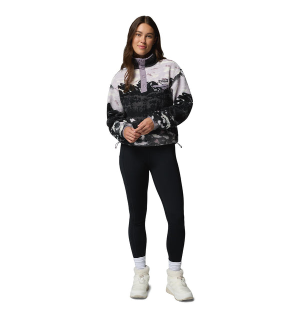 Columbia Ladies Helvetia II Printed Cropped Half Snap Fleece – Borderland Muff